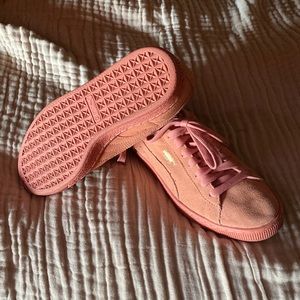 Pink Suede Pumas